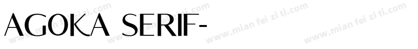 Agoka Serif字体转换